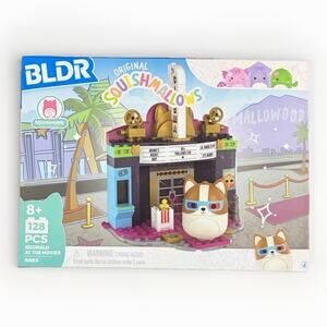 BLDR Squishmallows Movie Theater Set Reginald 128pcs Building Block Toy 8+ NEW